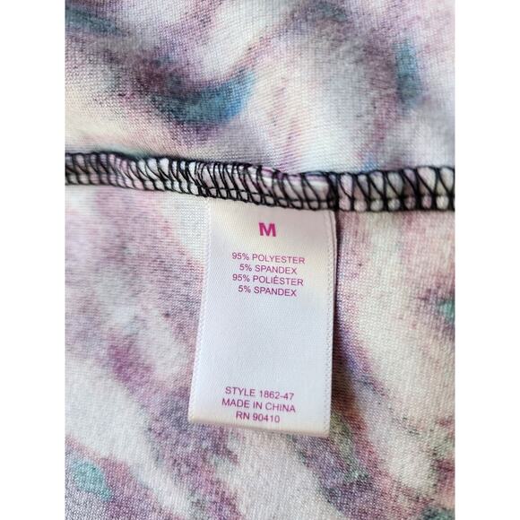 ROBE-JUICY BY JUICY COUTURE-Tie Dye-Large Back Reflective-Black-Pink-Short-MED - Picture 8 of 14